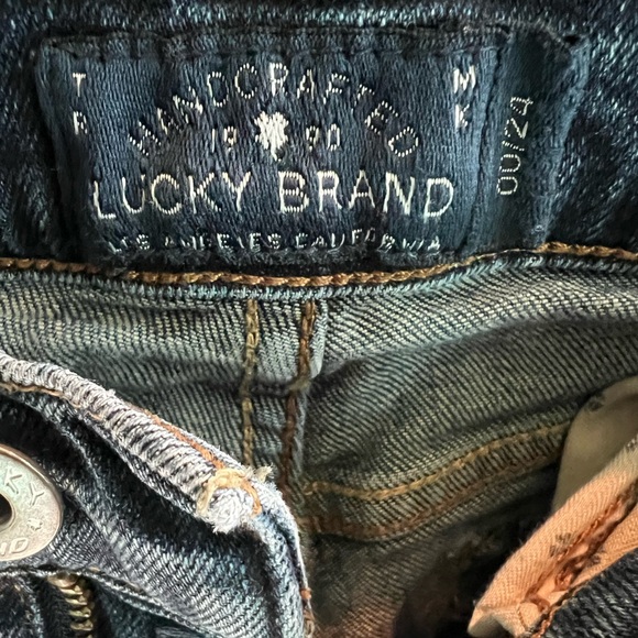 Lucky Brand Sienna Cigarette ORTA Premium Low Stretch Denim Skinny Jeans 00/24 - Picture 6 of 7